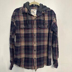 American Eagle Hooded Flannel